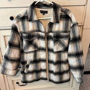 Love Tree fleece shacket